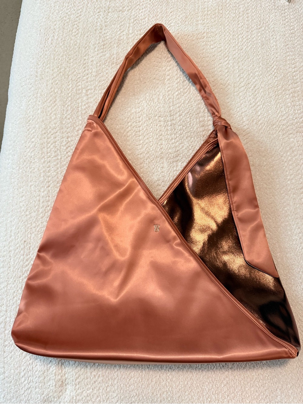 NEW VICTORIA’S SECRET Satin Triangle Shoulder Bag in Copper
